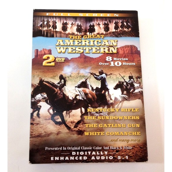The Great American Western 2 Dvd Set 8 Movies Roy Rogers Full Screen Mastered - Picture 1 of 12